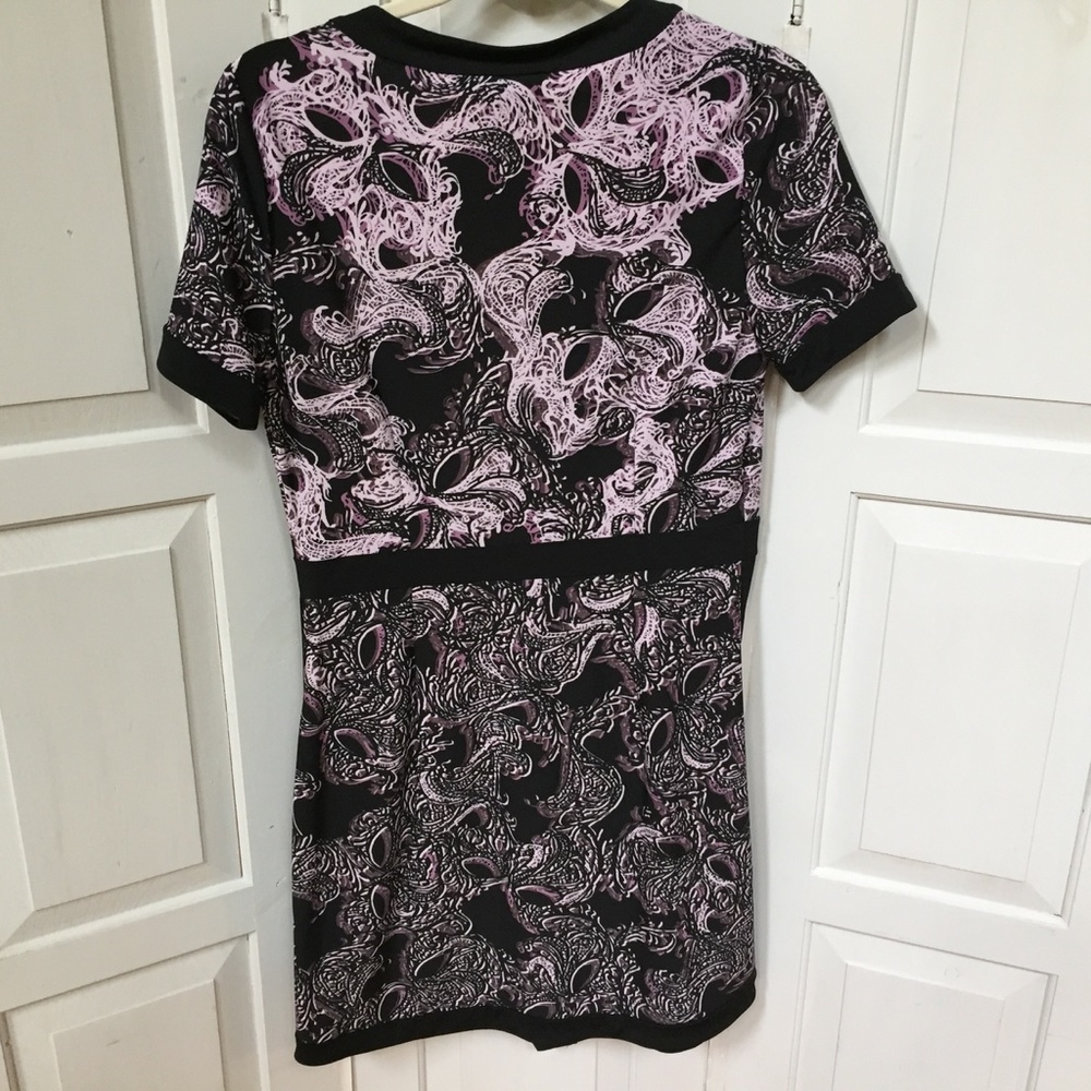 BGBGMaxAzria Purple & Black Paisley Dress - Picture 13 of 15